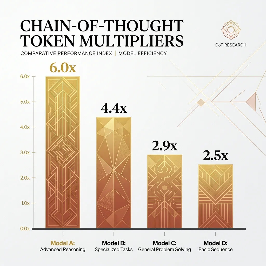 Chain-of-Thought Token Multipliers by Task Category