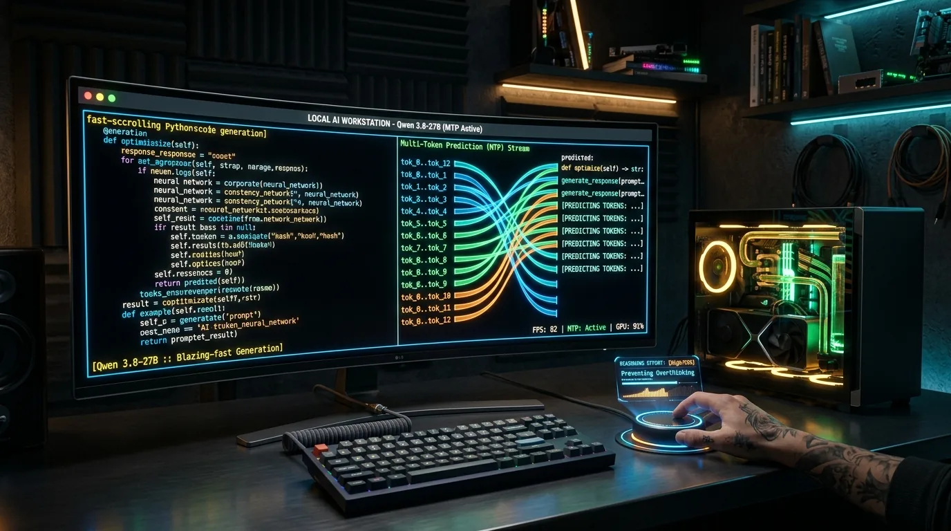 Qwen3.8-27B: Local Coding Agents, and the Overthinking Problem