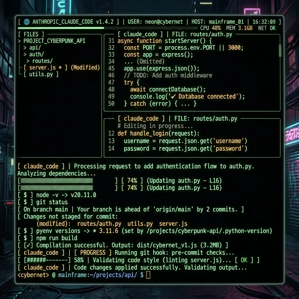 Claude Code Terminal Session