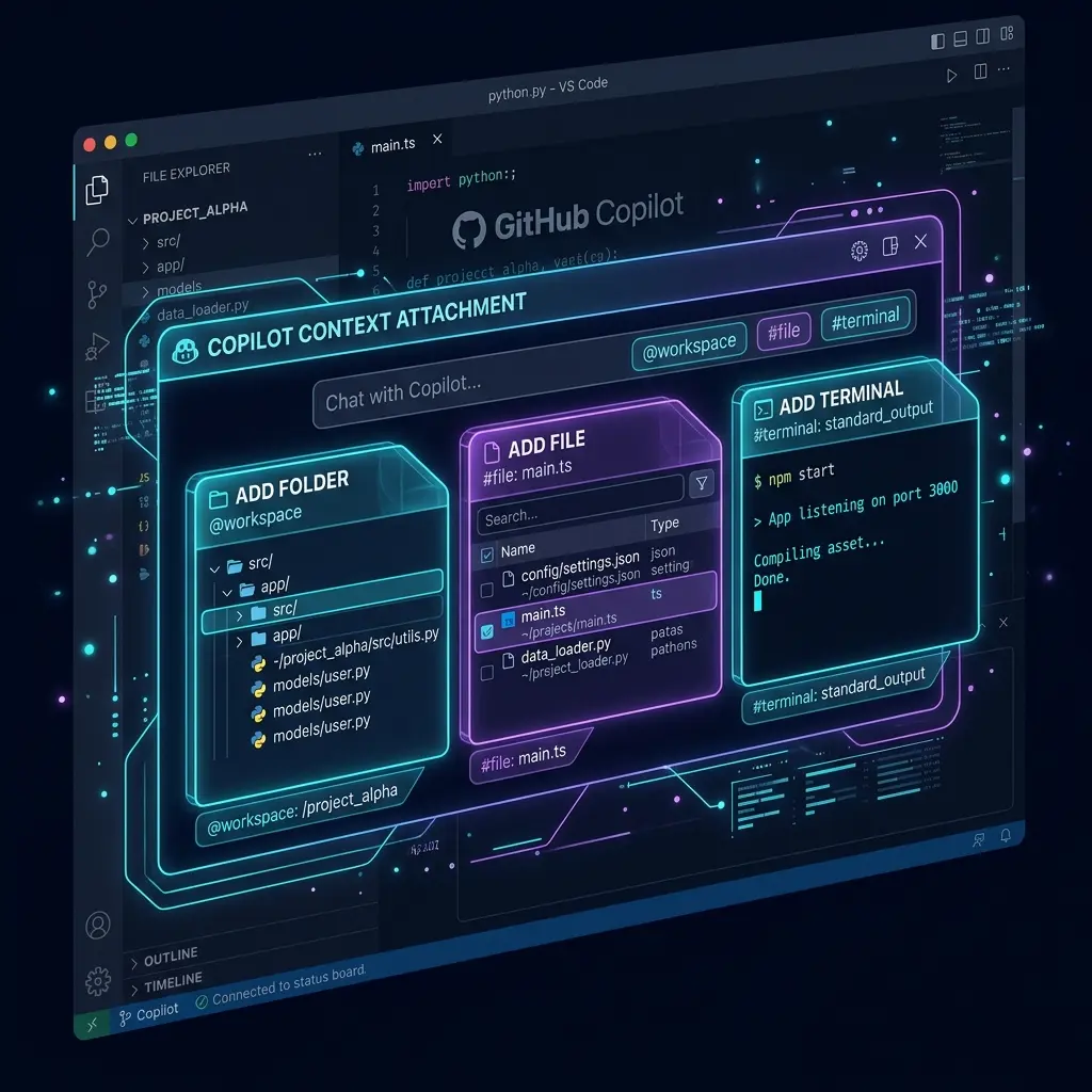 GitHub Copilot Context Attachments