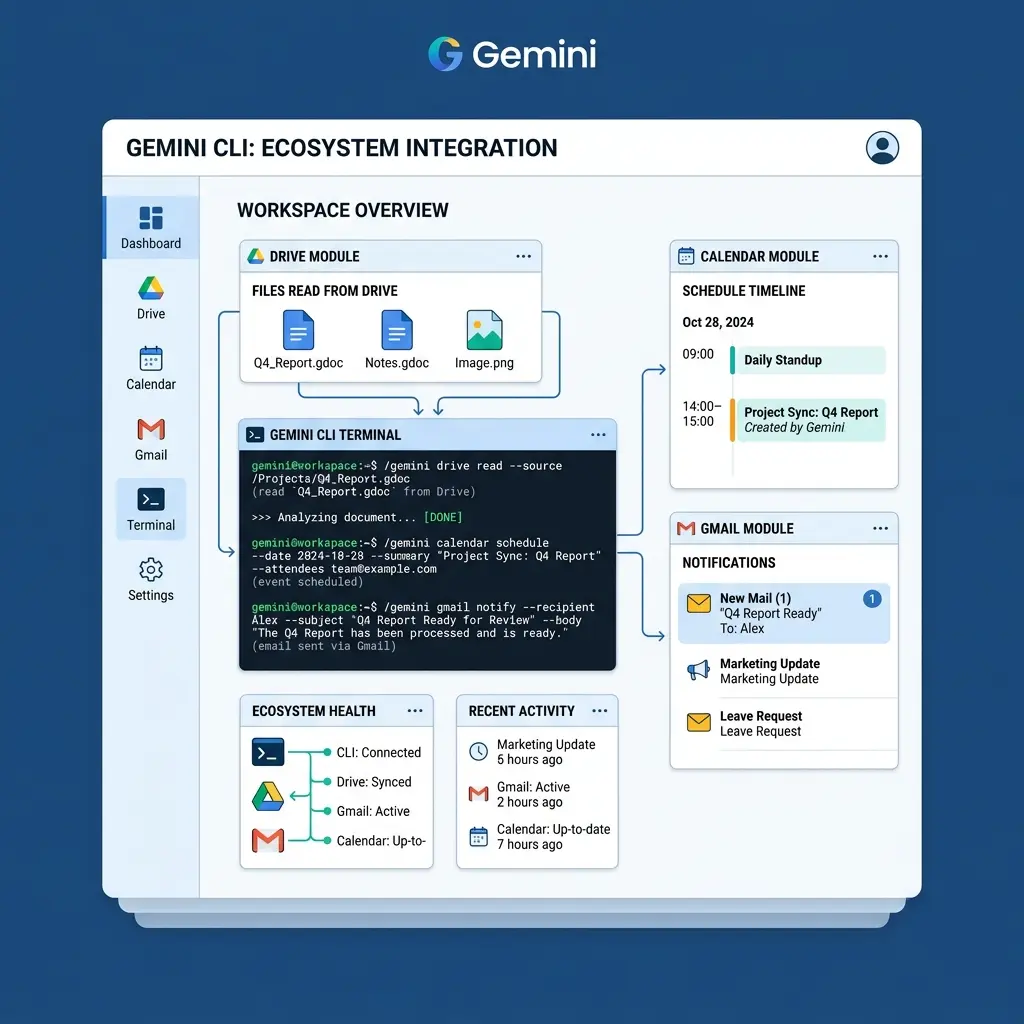 Gemini CLI Google Ecosystem Integration
