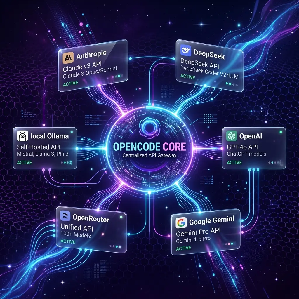 OpenCode Provider Map