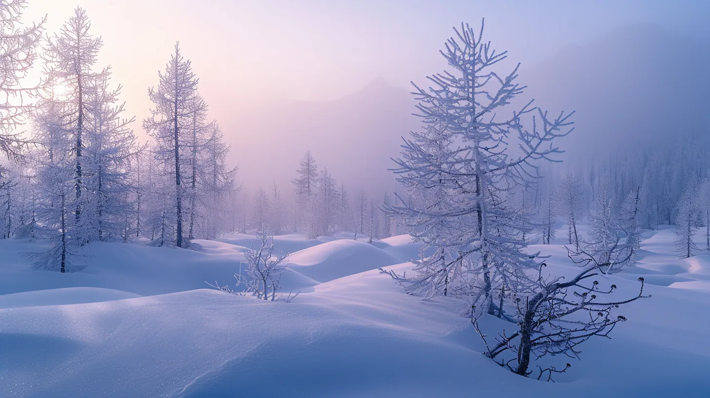 untouched snow drifts