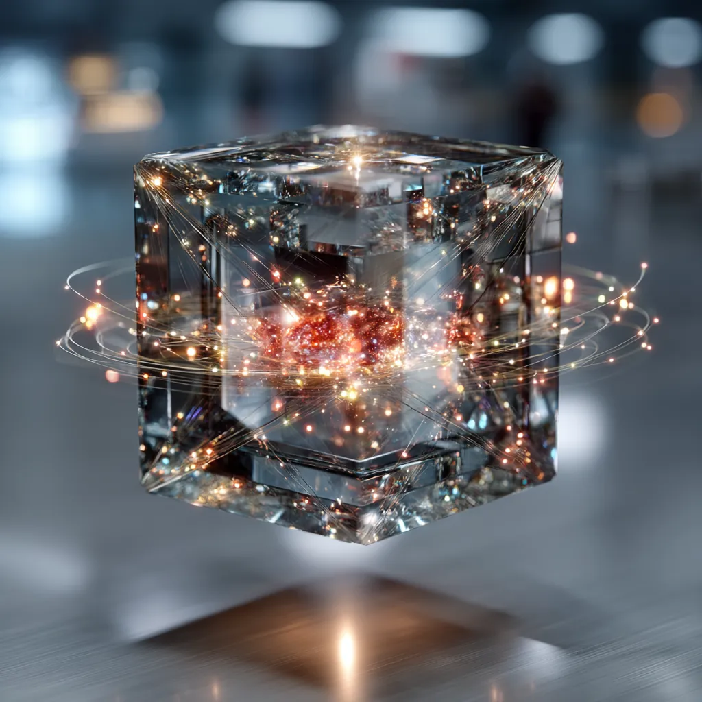 Advanced quantum processor with impossible geometry and holographic data streams