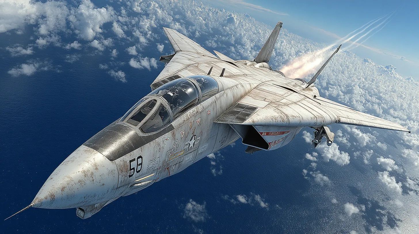 Modern fighter jet in flight with swept wings and delta canard design