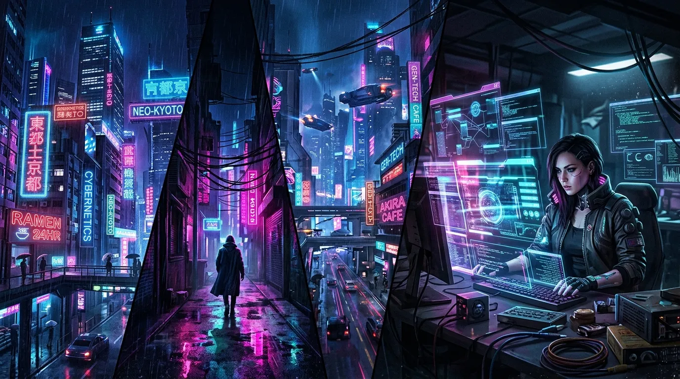 Cyberpunk Scene Prompts for Nano Banana