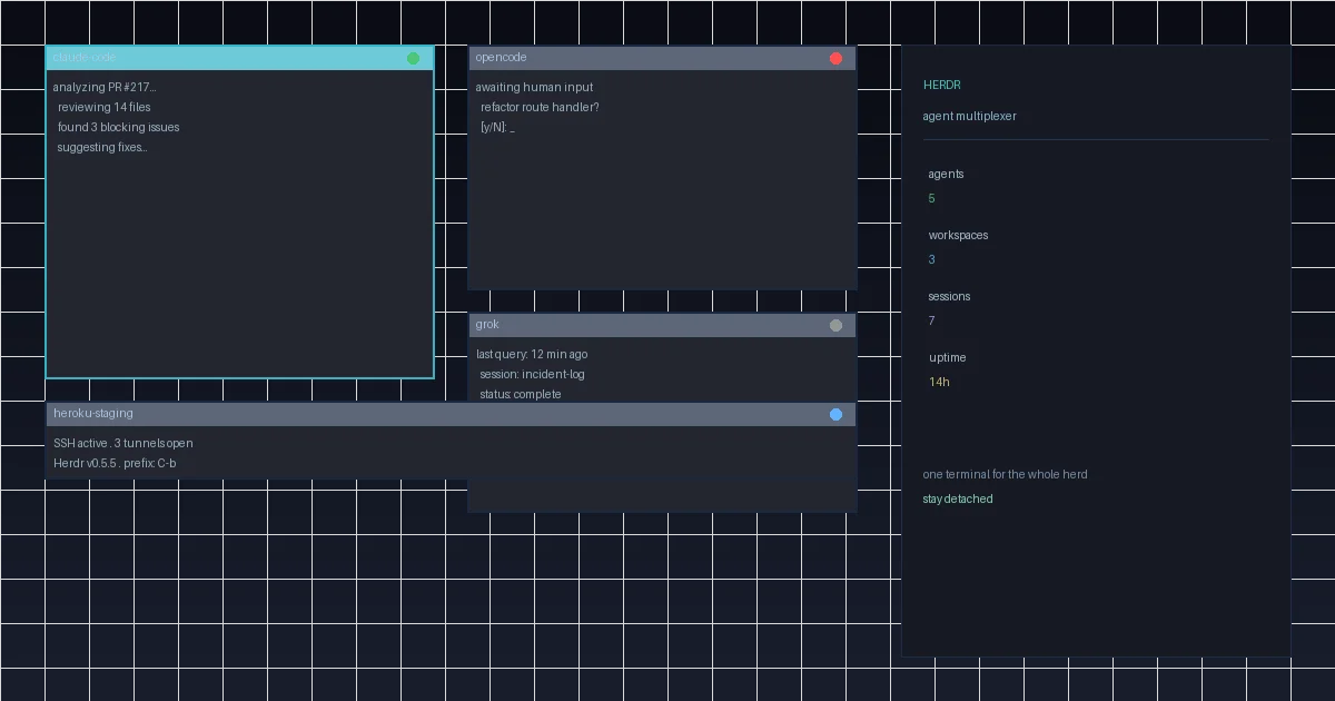 Herdr Gave Me One Terminal for the Whole Herd — and I'm Not Going Back to tmux